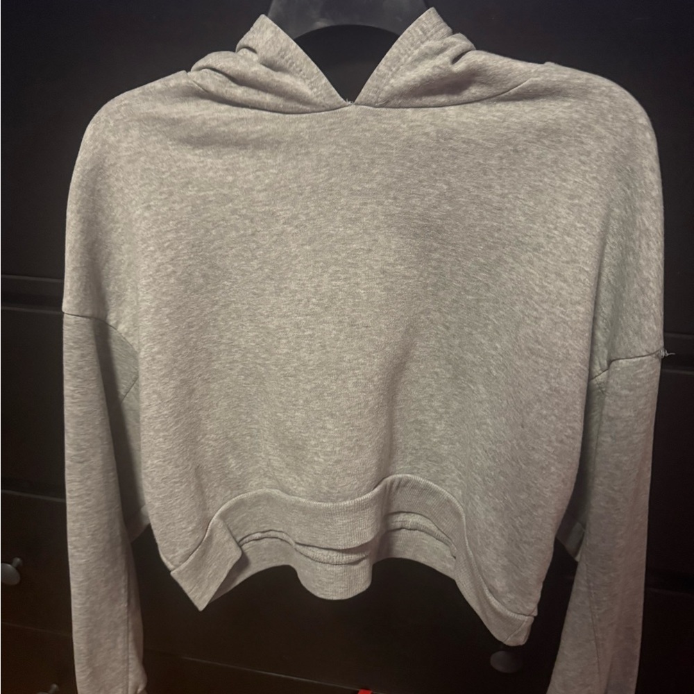 Gray Women's Hoodie Top
